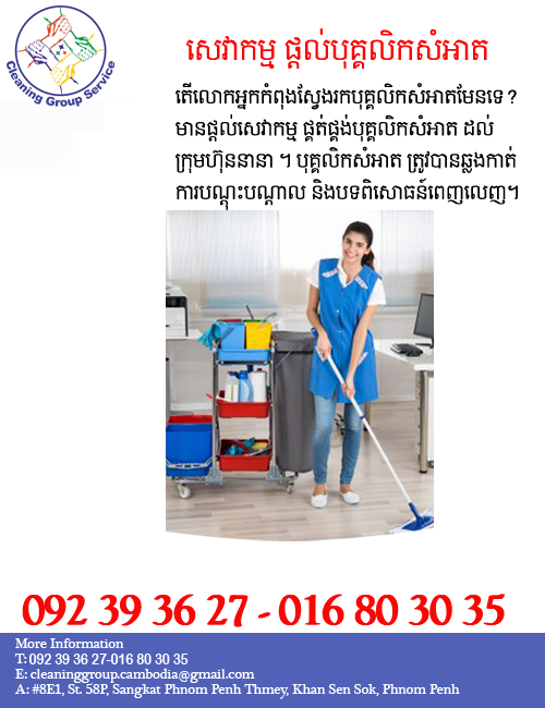 សេវាផ្តល់អ្នកសំអាត Provide Cleaner