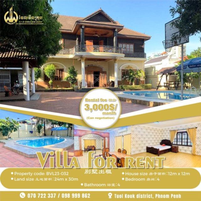 Villa for rent BVL23-032