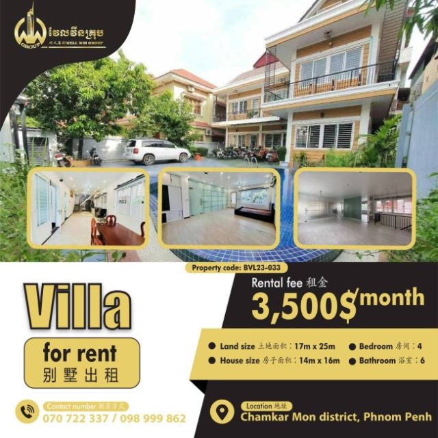 Villa for rent BVL23-033