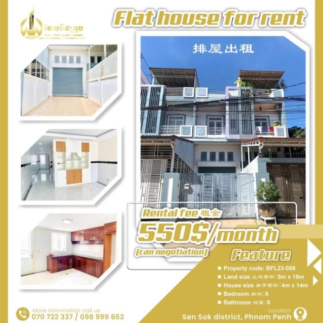 Flat house for rent BFL23-009