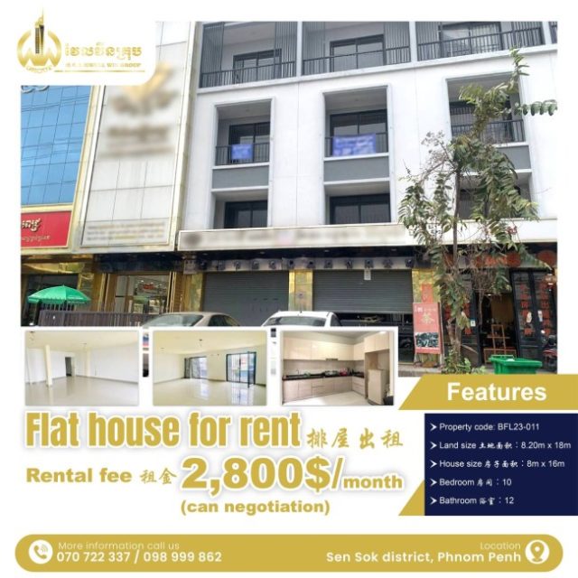 Flat house for rent BFL23-011