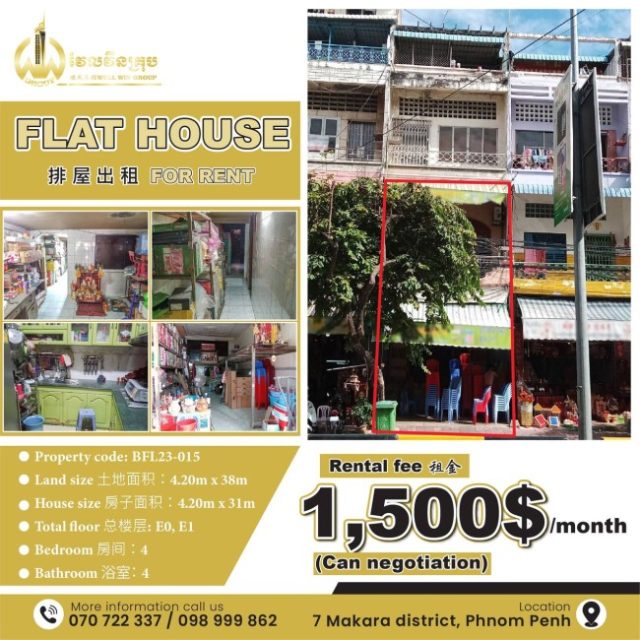 Flat house for rent BFL23-015