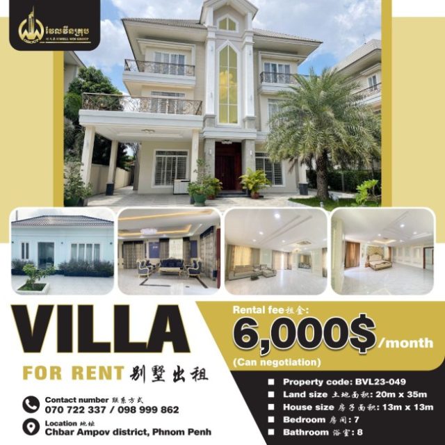 Villa for rent BVL23-049