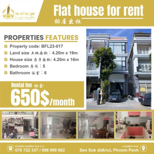 Flat house for rent BFL23-017
