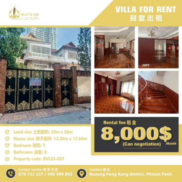 Villa for rent BVL23-057