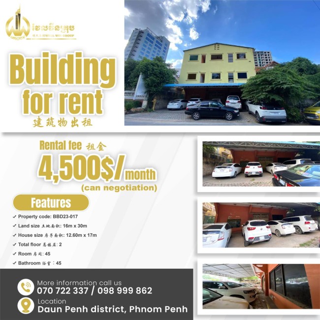 Building for rent BBD23-017