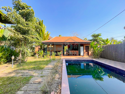 Beautiful Khmer Wooden 4-units Villa for Rent