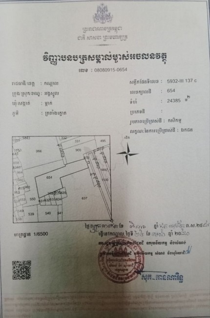 ដីចម្ការជាប់ភ្នំប្រសិទ្ធិ៍លក់បន្ទាន់